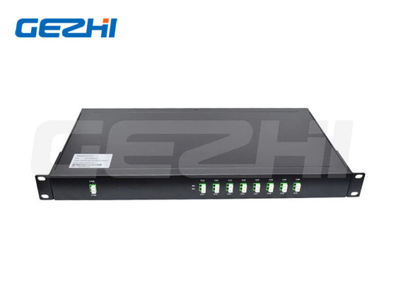 8 Canais DWDM Mux Demux 1U 19'' Rack Conector LC/APC Multiplexador de Divisão de Comprimento de Onda Denso