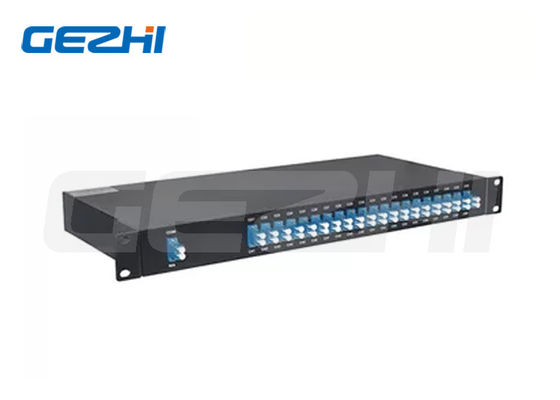 40 Canais DWDM de Fibra Dupla Mux Demux com Design Atermal em Dispositivo Passivo AAWG Montado em Rack 1U