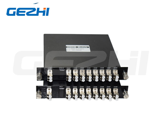 Fibra dupla LGX do módulo CH41-CH48 de 8CH DWDM Mux Demux com conectores do metal