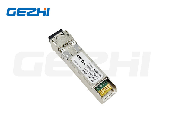 SM 10G DWDM SFP+ 80km módulo de transceptor óptico para rede Ethernet