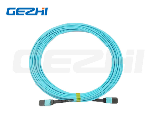 Gezhi MPO Cable 12 Fibras Tipo B Multimodo OM4 Fibra Patch Cord