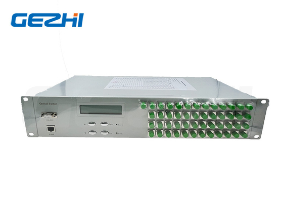 FSW 1x48 Fibra Óptica Switch 19 polegadas 2U Rackmount 1260~1650nm Modo Único