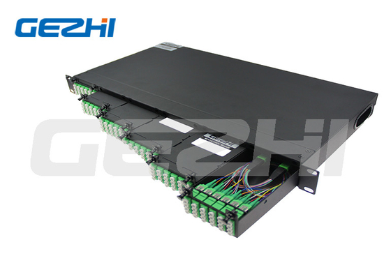 144 Núcleo 1U Montador de rack MPO-LC/APC Fibra de modo único ODF Quadro de distribuição de fibra óptica