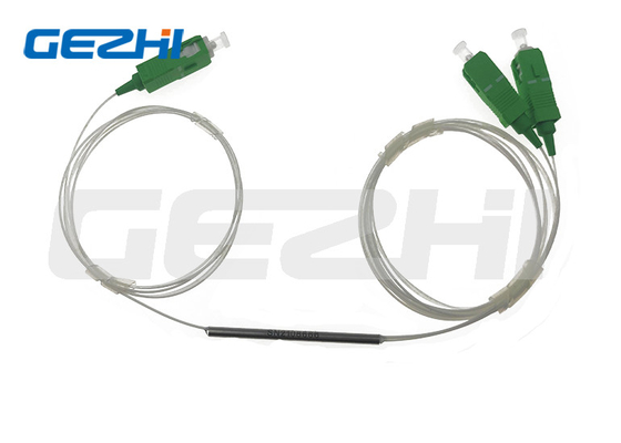 1x2 divididor de fibra óptica cônico biconical fundido FBT divididor 1x2 FBT divididor de acoplamento de fibra óptica SC / APC