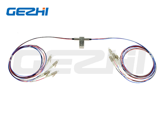 Interruptor óptico de desvio duplo D2x2B de fixação/não fixação Interruptor mecânico de fibra óptica