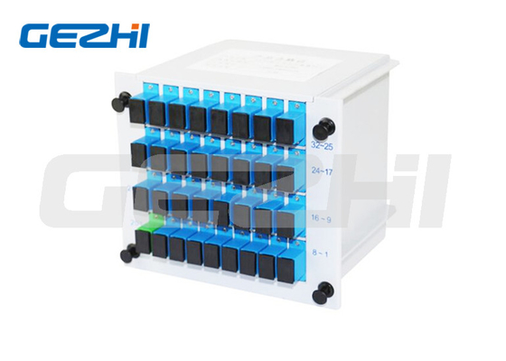 SC APC 1X32 FTTH tipo de inserção de divisor de fibra óptica Card PLC Splitter LGX cassette plc cassette splitter