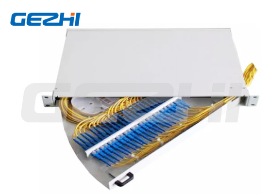 19 polegadas 1U lado puxar para fora Rack Mount Fibra Óptica Patch Panel para Data Center Network Wireless Lan