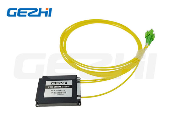 Módulo Multiplexador CWDM de 2 Canais 1510nm 1550nm em Caixa ABS para Redes de Fibra Óptica