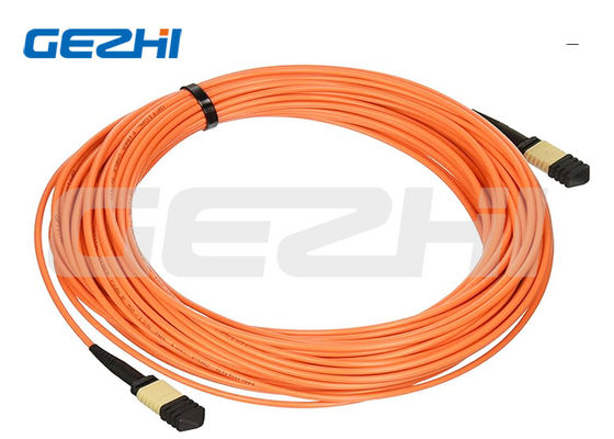 24F MPO fêmea para MPO fêmea 3.0mm LSZH cabo de remendo de fibra óptica cabo tronco