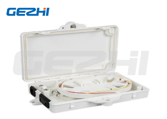 1*2 Mini Tipo Splitter 2 núcleos Fibra Óptica caixa de terminação com 25KG capacidade de adaptador 2pcs