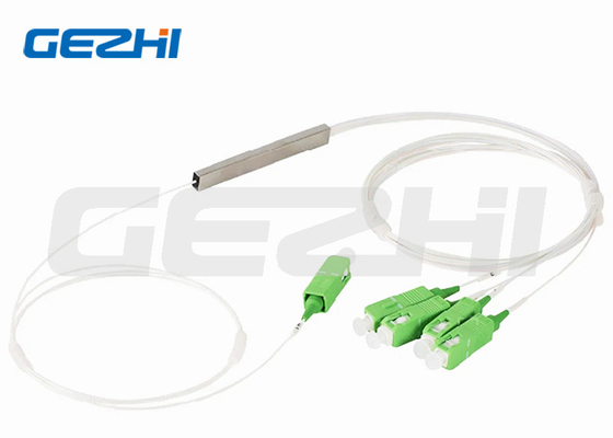 Splitter de fibra óptica PLC de modo único com ventilador e conectores SC/APC