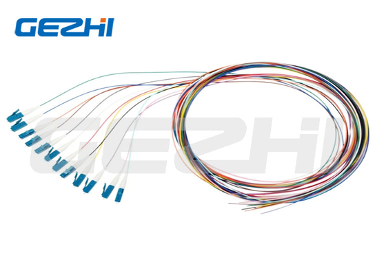 Fibra Óptica Cordão Pigtail 12 Core LC/UPC SM sem casaco cordão pigtail