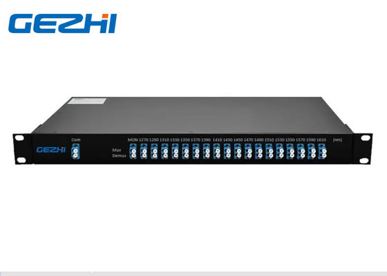 Módulo duplo do canal CWDM Mux Demux da fibra 1610nm 18