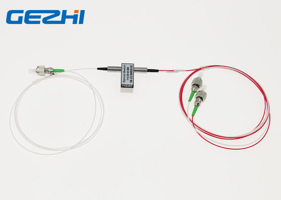 da fibra larga do comprimento de onda 1x2 de 3V FC APC 1260nm interruptores óticos