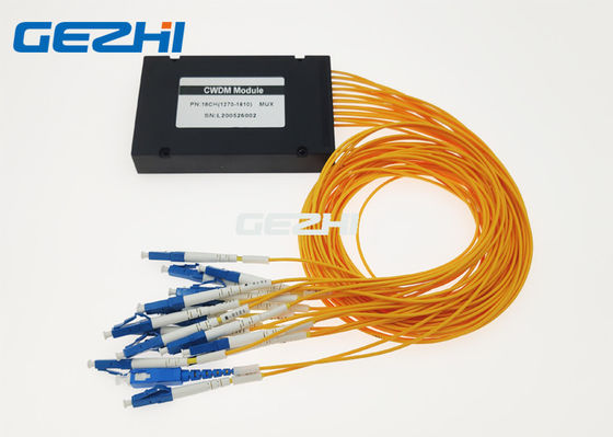 Multiplexação de divisão de comprimento de onda grosseira da caixa 1610nm 1x18 CWDM do ABS