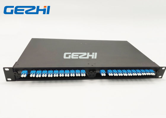 4 módulo da montagem em rack 100Ghz 8CH DWDM Mux Demux do entalhe 1U