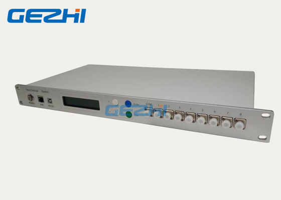 Baixo equipamento do interruptor ótico da cremalheira 1650nm 1X8 da perda de inserção