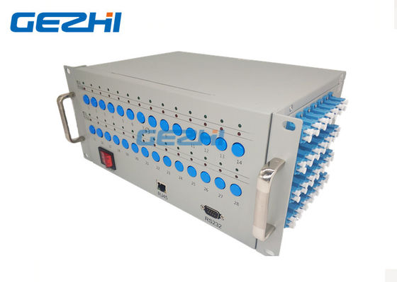 4U Rackmount Dual 28 interruptores mecânicos Opto de Pieaces 2x4