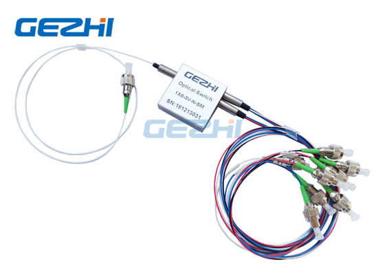 Não travando o interruptor passivo da fibra ótica de 1742nm 1x8