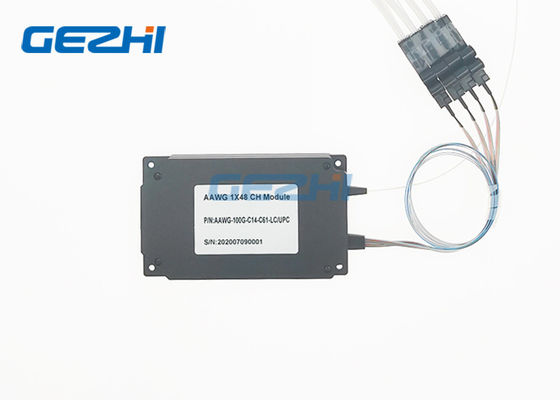 Módulo DWDM AWG atérmico de banda C 40CH 100 GHz para transmissão WDM em redes de metro e de longa distância