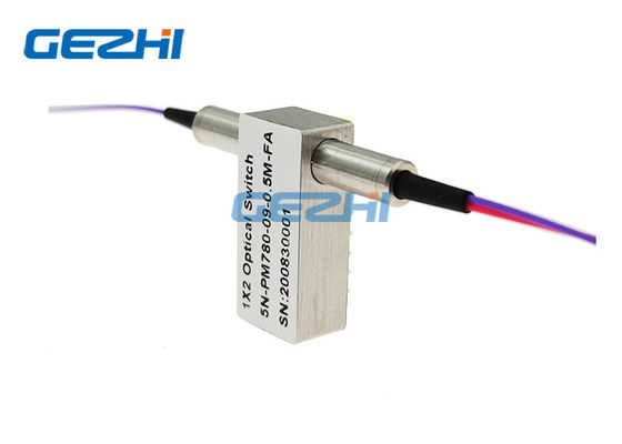 Polarização dos interruptores óticos 780nm da fibra de FC/APC 1x2 PM