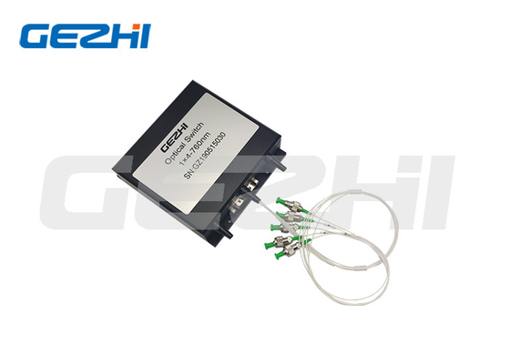 1x4 SC de fibra ótica mecânico do ST FC LC do interruptor 760nm que trava não